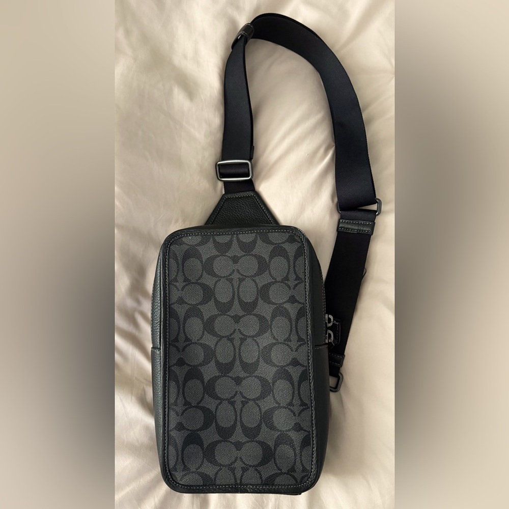Coach Black Signature Men's Belt Bag
